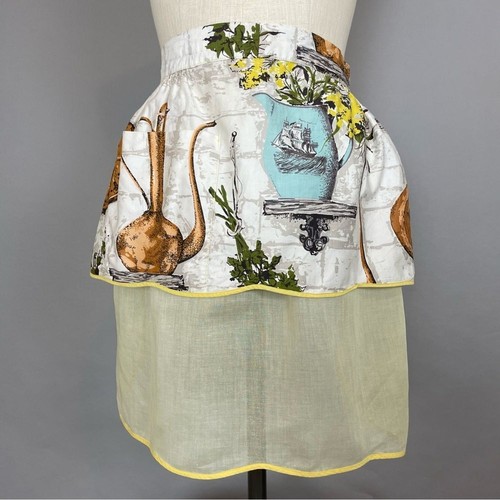 Vintage apron mcm pottery - vintage,